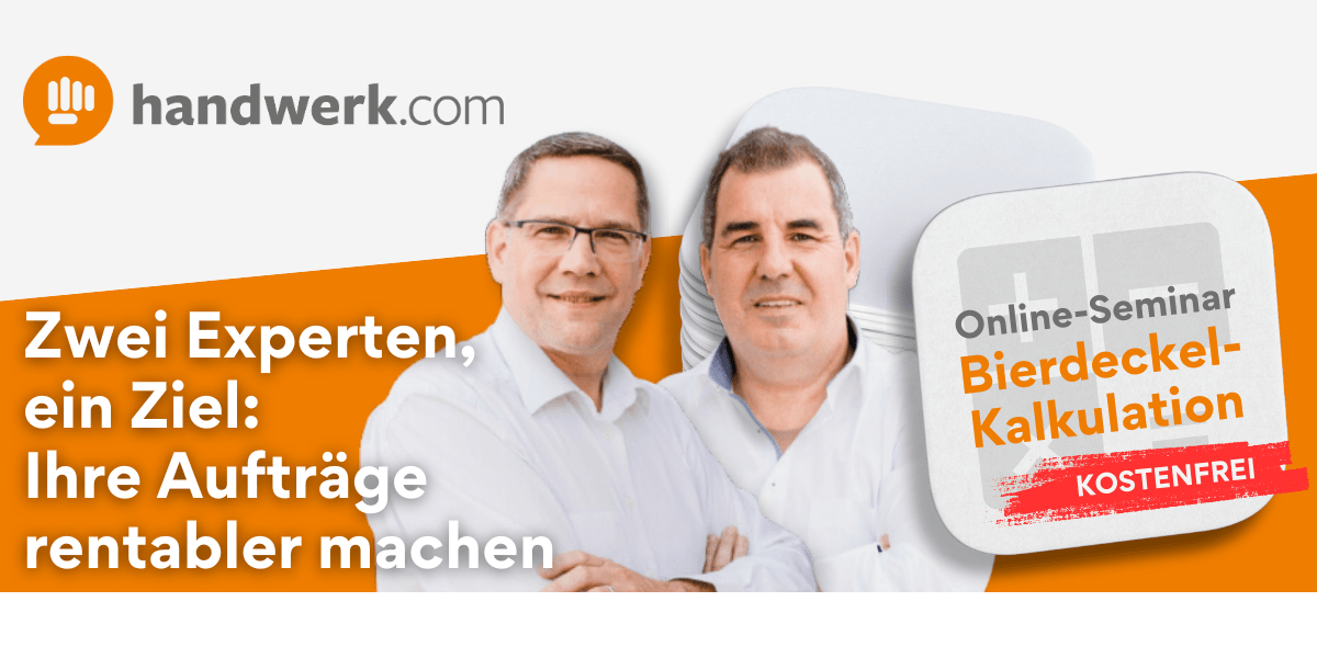 Online-Seminar "Bierdeckel-Kalkulation"